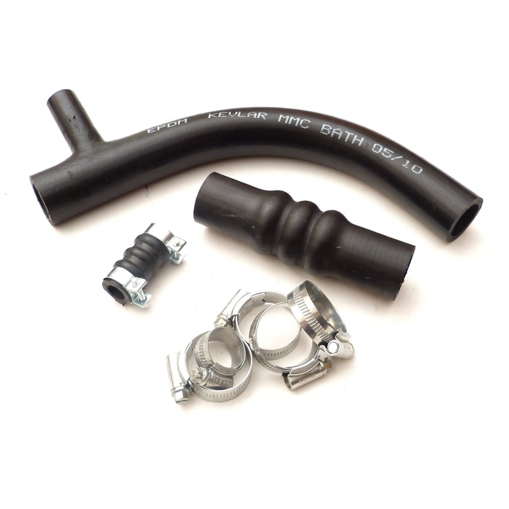 3 Piece EPDM Hose Kit (Bottom Hose With Heater Take-Off) With Clips