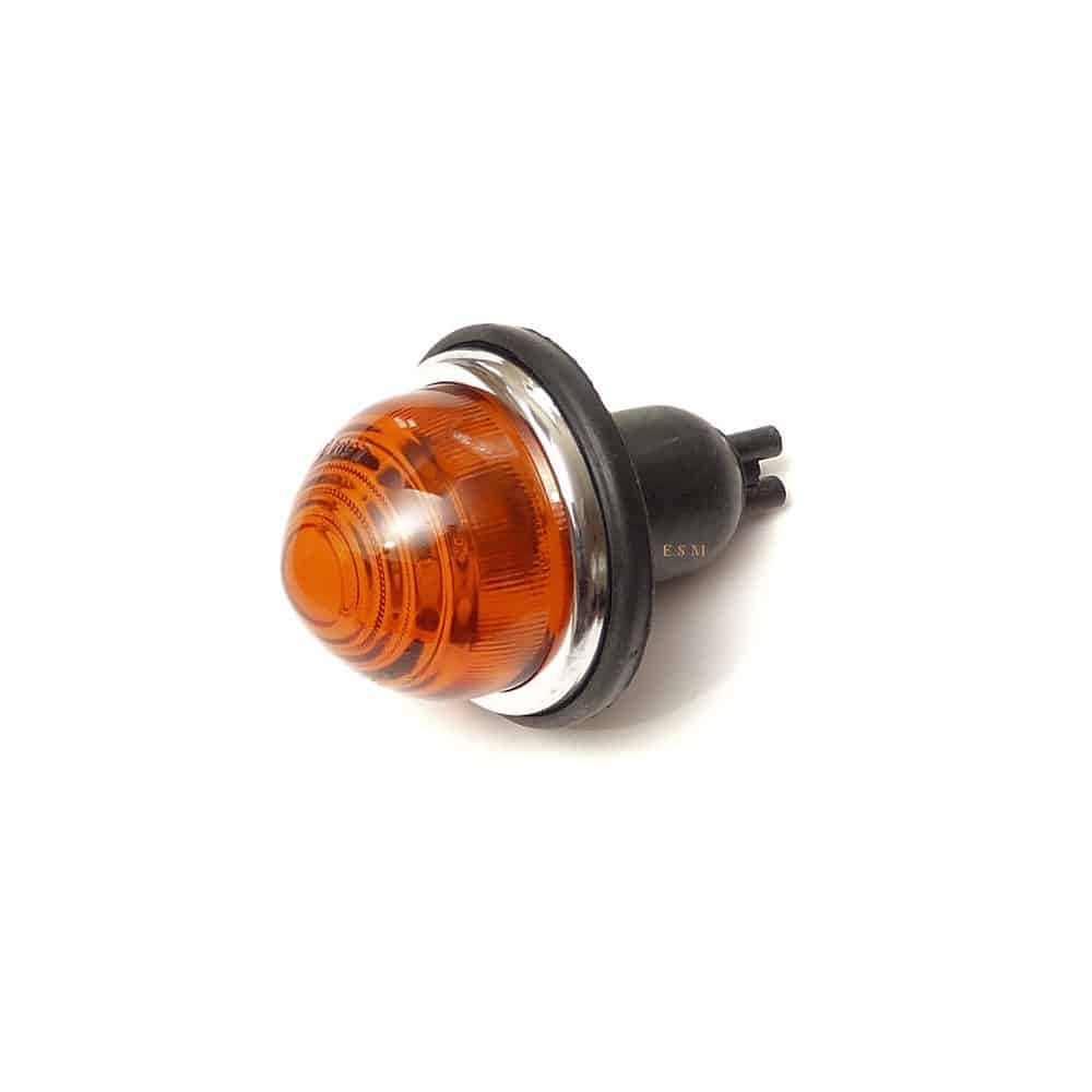 Flasher/Indicator Light-Complete (Domed Amber Glass Lens)