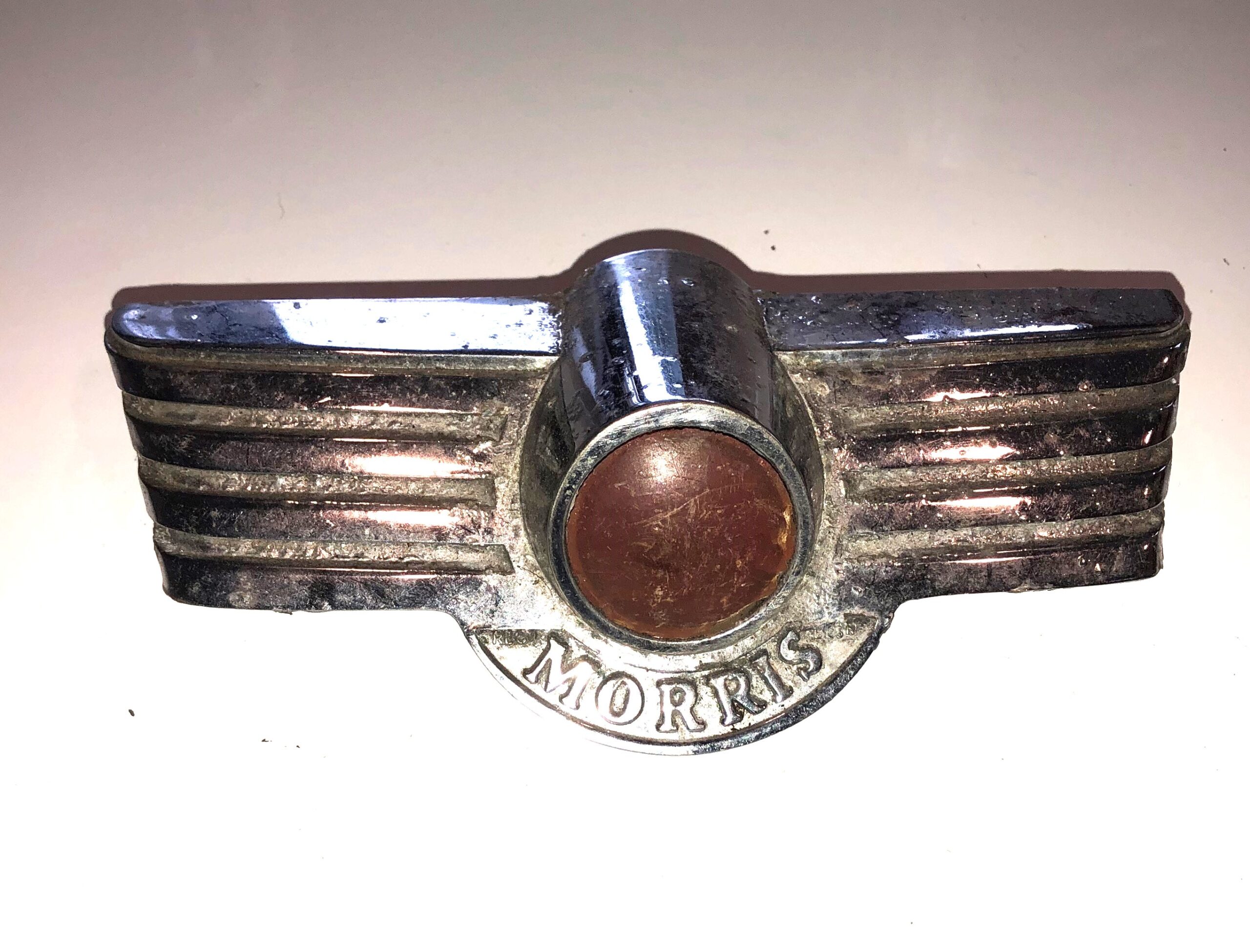 Boot Badge-Chrome-MM & Series II (Wing shape) Secondhand