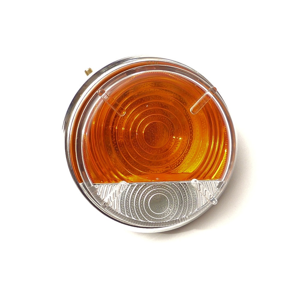 Front Sidelight/Flasher-Complete Oct ’63-on (Amber/White Lens) – LMP170