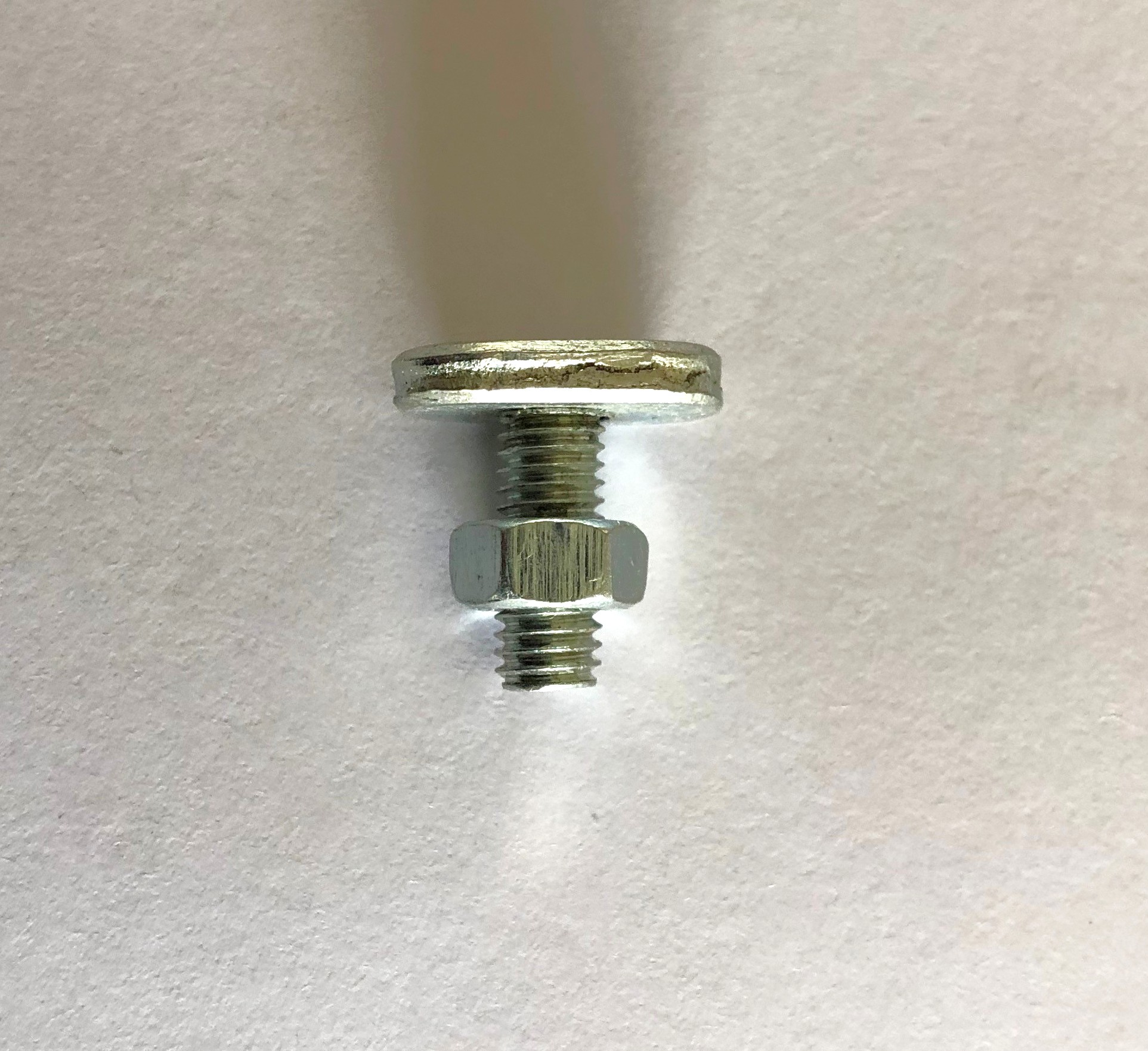 All-metal Captive Stud & Nut (T-Bolt) for Grille Surround Finisher Oct. 1954-Onwards
